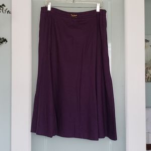 pretty purple wool skirt size 18w